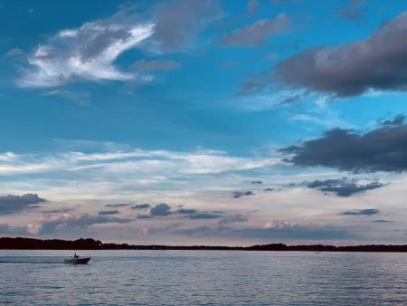 Boat on the Magothy River